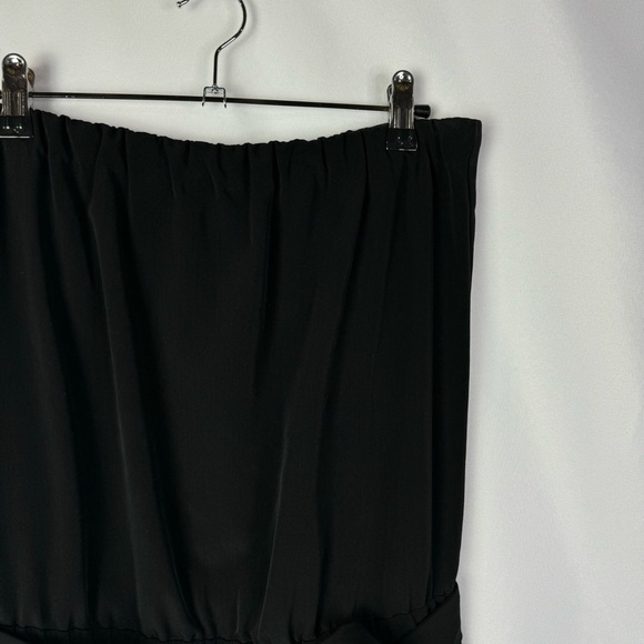 Ann Taylor LOFT Black Strapless Wide Leg Jumpsuit XS - Picture 4 of 6